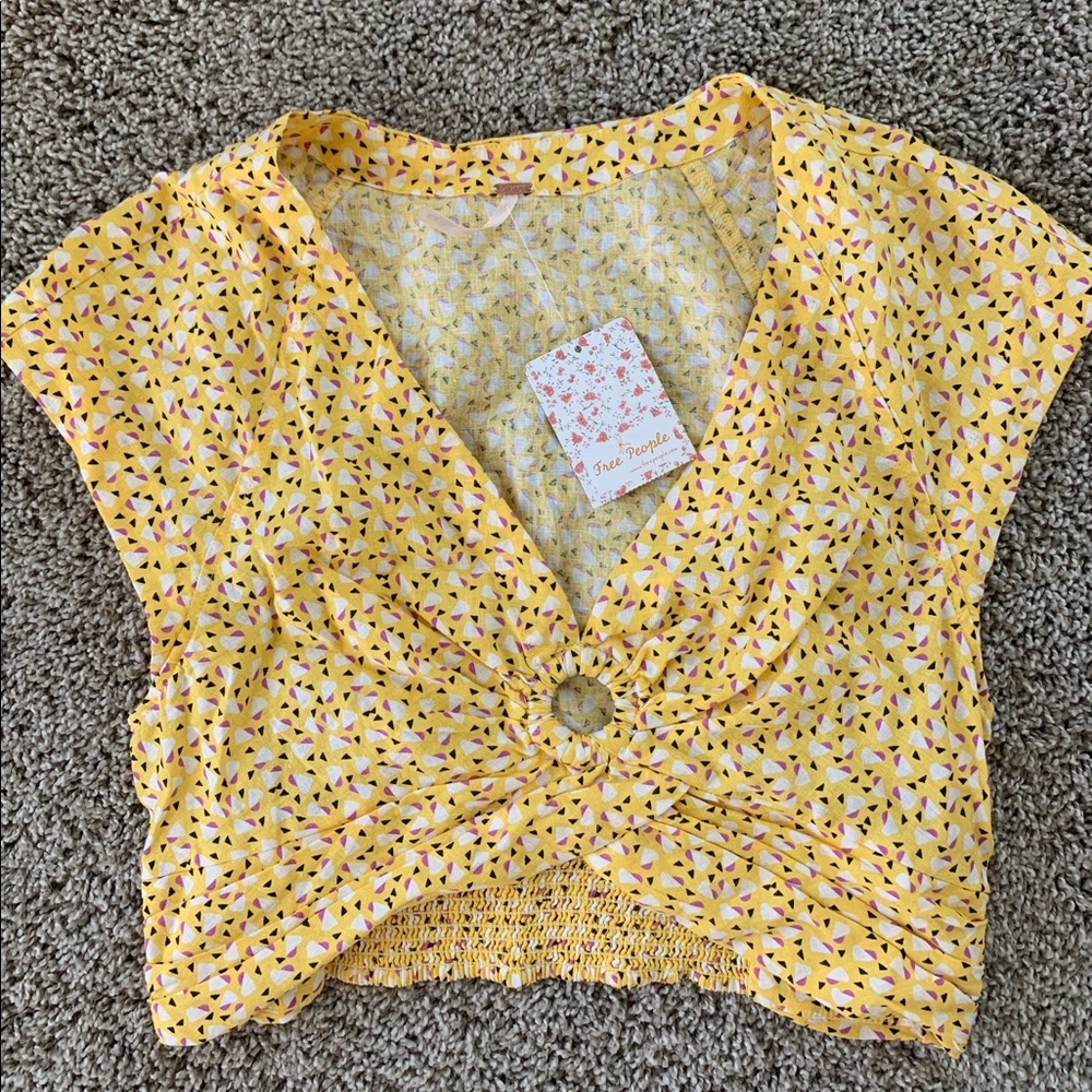Free People Key Hole Crop Top